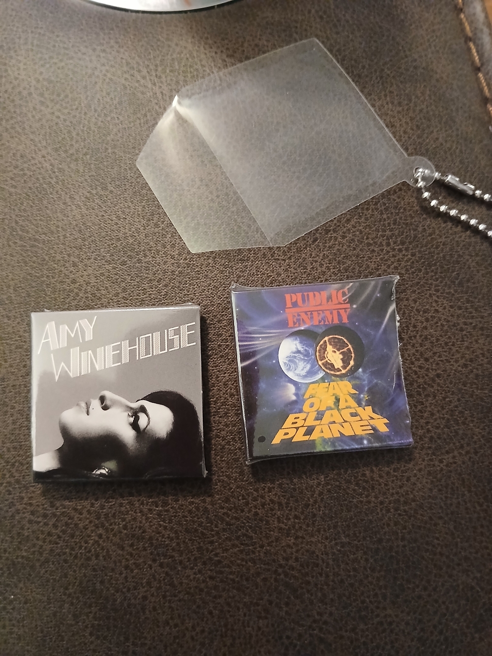 Miniverse MGA Real Music VINYL Records 2 plus KEYCHAIN